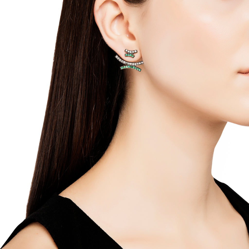 Emerald earring store jackets