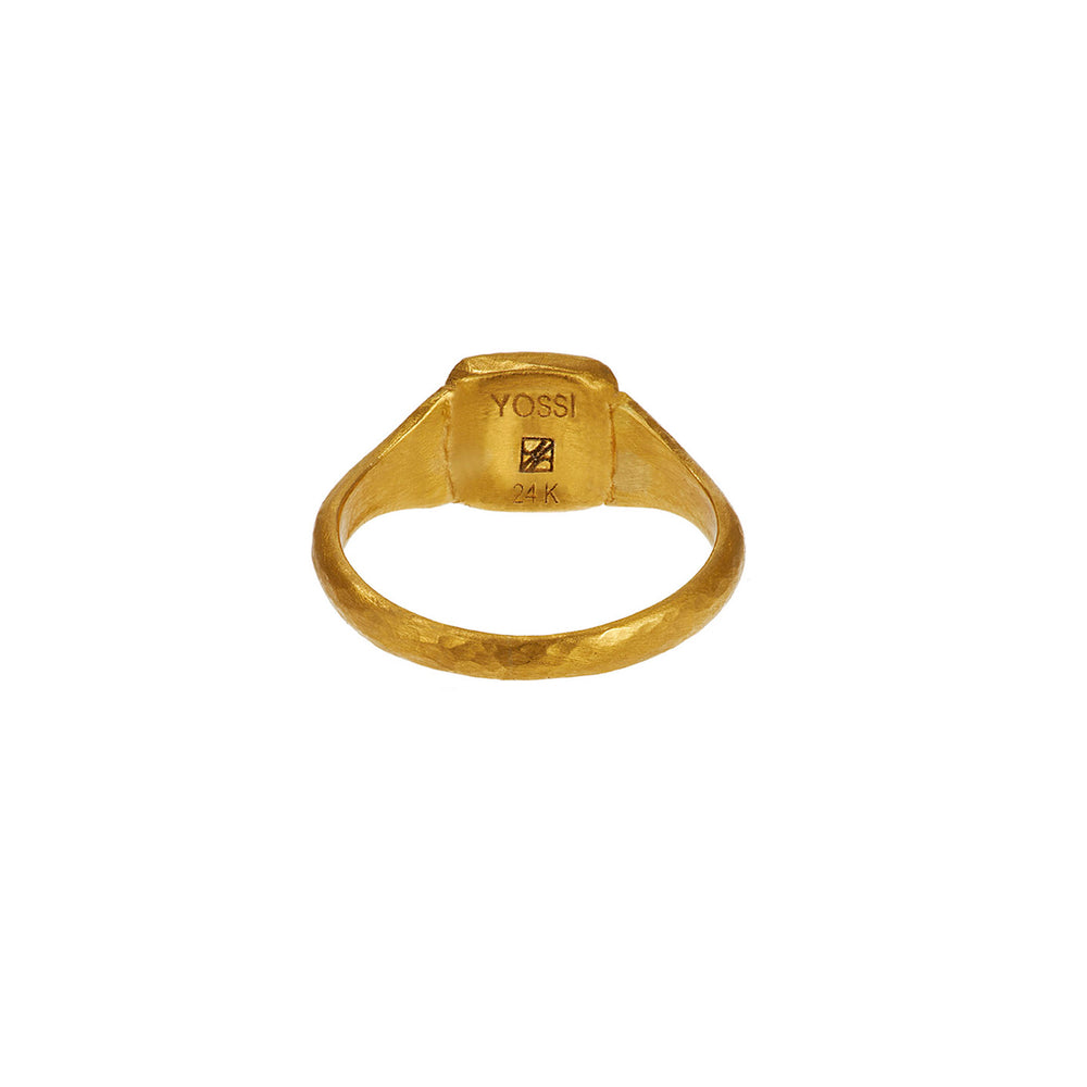 24k gold Vinyl band ring – Yossi Harari